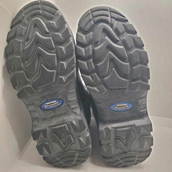 Skechers Mens Work Boot Steel Toe Black Size 7.5 Wide Slip & Oil Resistant 7.5W - Picture 11 of 13